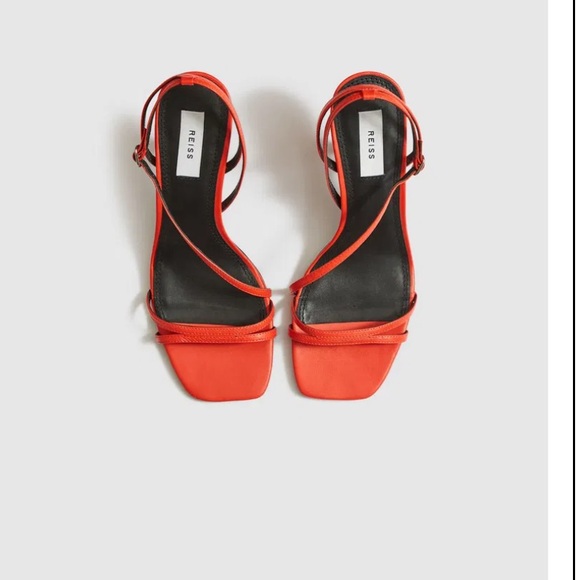 REISS Bali Leather Strappy Sandals - Picture 1 of 15
